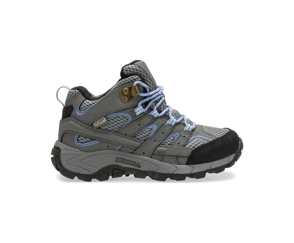 Merrell Vandresko Børn - Moab 2 Mid Waterproof - Grå - FOV645391